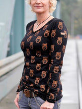 Load image into Gallery viewer, Animal Print Casual Crew Neck Women's Tops