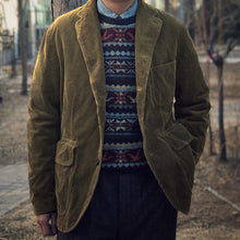 Load image into Gallery viewer, Vintage Corduroy Slot Pocket Coat