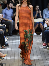 Load image into Gallery viewer, Sling Print Temperament Catwalk Dress