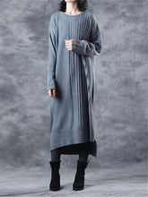 Load image into Gallery viewer, Knitted Pleated Stitching Women's Dresses