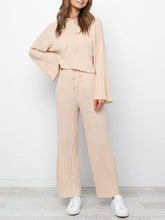 Load image into Gallery viewer, Drawstring Knitted Trousers Women's Suits
