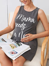 Load image into Gallery viewer, Maternity Letter Print Casual Dress