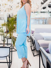 Load image into Gallery viewer, Women's Casual Cutout Sleeveless Top And Trouser Suit
