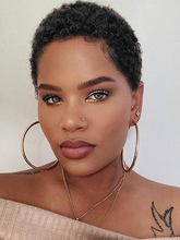 Load image into Gallery viewer, Fine Curly Wool Curly Short Hair Fiber Wig