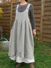Load image into Gallery viewer, Cotton And Linen Straps Plus Size Women's Dress