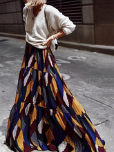 Load image into Gallery viewer, Geometric Print Open Back Sexy Dress
