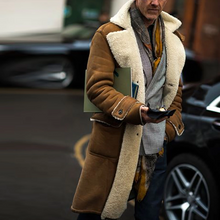 Load image into Gallery viewer, Men's Fashion Lapel Velvet Splicing Coat
