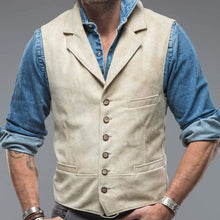 Load image into Gallery viewer, Fashion Men's Button Lapel Vest