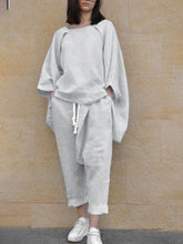 Load image into Gallery viewer, Women's Washed Linen Loose Suit