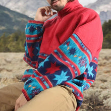 Load image into Gallery viewer, Color Matching Casual Loose Ethnic Style Men's Tops