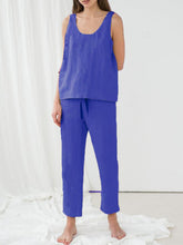 Load image into Gallery viewer, Women's Casual Linen Sleeveless Suit