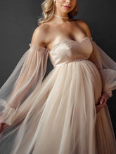 Load image into Gallery viewer, Maternity Gown Dress Chiffon Dress Photography