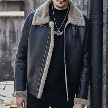 Load image into Gallery viewer, Men's Fashion Retro Casual Plus Velvet Lapel Warm Jacket