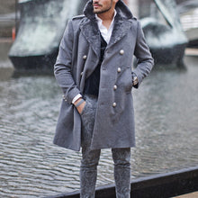 Load image into Gallery viewer, Men's Fashion Woolen Double-Breasted Warm Coat