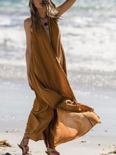 Load image into Gallery viewer, Sleeveless Loose Beach Retro Women's Dress