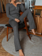Load image into Gallery viewer, Fashion Slim Long-Sleeved Knitted Tops and Trousers Women's Suit