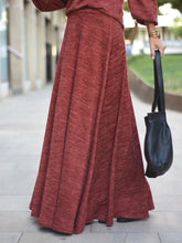 Load image into Gallery viewer, High Neck Top and Long Skirt Knit Suit