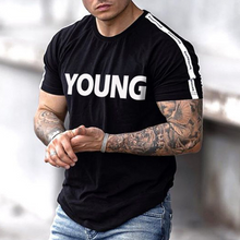 Load image into Gallery viewer, Fashion Letter Print Men's T-Shirt