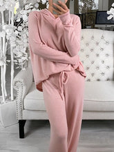 Load image into Gallery viewer, Hooded Casual Comfortable Knitted Suit