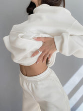 Load image into Gallery viewer, Casual Sports Hooded Top and Trousers Set