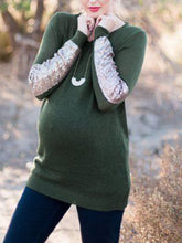 Load image into Gallery viewer, Maternity Comfortable Long Sleeved V-neck Sweater