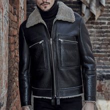 Load image into Gallery viewer, Men's Fashion Retro Casual Plus Velvet Lapel Warm Jacket