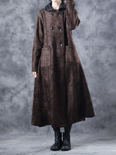Load image into Gallery viewer, Fur Collar Double Breasted Women's Coats