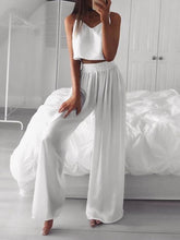 Load image into Gallery viewer, Sling Top and Wide-leg Pants Casual Suit
