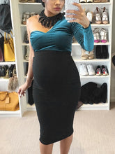 Load image into Gallery viewer, Maternity Sexy One-Shoulder Stitching Bodycon Dress