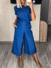 Load image into Gallery viewer, Women's Solid Color Linen Suit