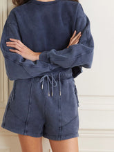 Load image into Gallery viewer, Women's Fashion Solid Color Casual Short Two-piece Suit
