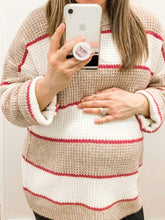 Load image into Gallery viewer, Autumn and Winter Loose and Comfortable Striped Sweater for Pregnant Women