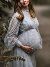 Load image into Gallery viewer, Maternity Wear Sexy Long Skirt Transparent Tulle Photography Tube Top Dress
