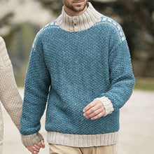 Load image into Gallery viewer, Knitted Half Turtleneck Button Men's Sweaters