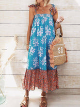 Load image into Gallery viewer, Color Block Holiday Beach Dress