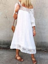 Load image into Gallery viewer, White Lace Air Quality Women's Dress
