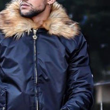 Load image into Gallery viewer, Fur Collar Solid Color Jacket