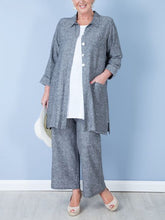 Load image into Gallery viewer, Cotton And Linen Long Sleeve Wide Legs Women's Suit