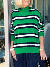 Load image into Gallery viewer, High Neck Knitted Long Sleeves Women's Tops