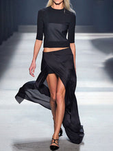 Load image into Gallery viewer, Spliced fabric Breathable Split Skirt Women's Suit