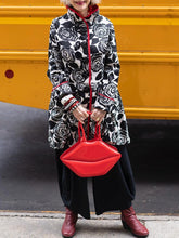 Load image into Gallery viewer, Casual Stand Collar Printing Women's Coat
