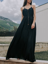 Load image into Gallery viewer, Women's Sexy V-Neck Halter Long Dress