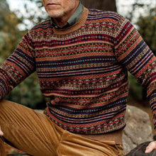 Load image into Gallery viewer, Autumn and Winter Retro Casual Color Matching Sweater