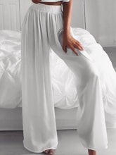 Load image into Gallery viewer, Sling Top and Wide-leg Pants Casual Suit