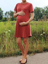 Load image into Gallery viewer, Casual Simple Loose Maternity Dress