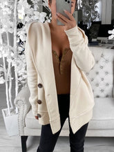 Load image into Gallery viewer, Hooded Buttoned Casual Jacket