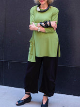Load image into Gallery viewer, Ladies Fashion Casual Retro Design Top And Cotton Comfortable Pants Three-Piece Suit