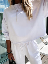 Load image into Gallery viewer, Casual Fashion Long Sleeves with Elastic Pants Ladies Solid Color Suit