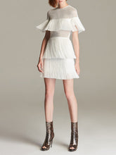 Load image into Gallery viewer, Fringed Mesh Mini Women's Dresses