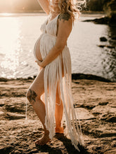 Load image into Gallery viewer, Maternity Sexy V-Neck Rope Photography Dress